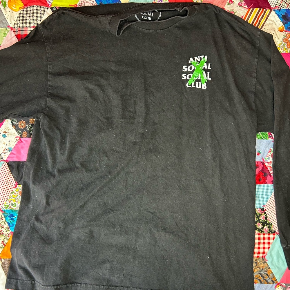 Anti Social Social Club Black Tee with White Logo